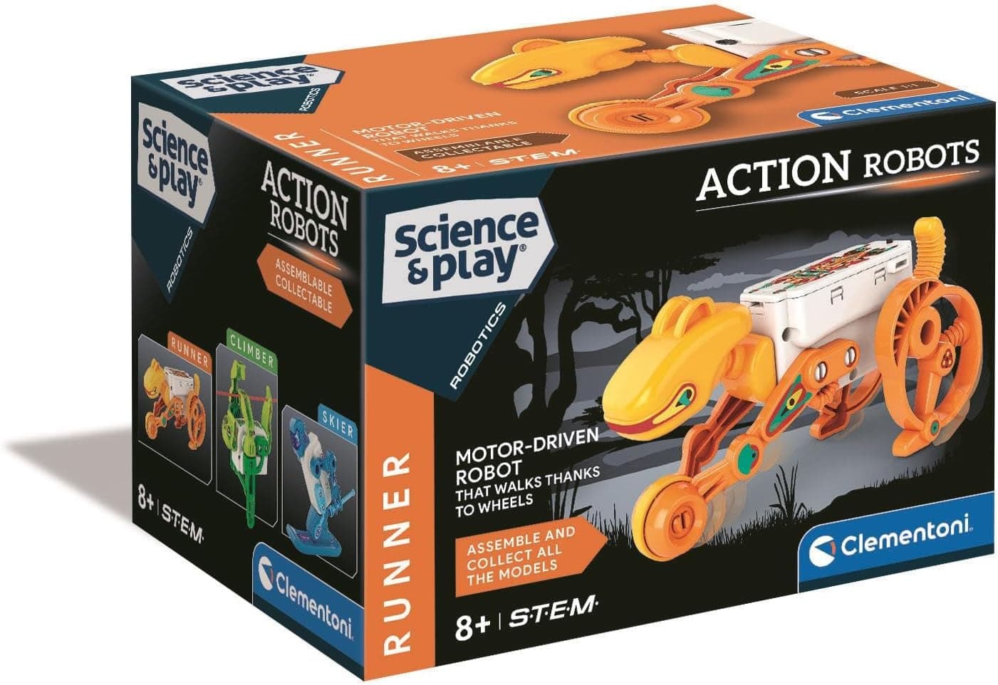 آزمایشگاه رباتیک Clementoni مدل Action Robots Runner آزمایشگاه رباتیک Clementoni مدل Action Robots Runner