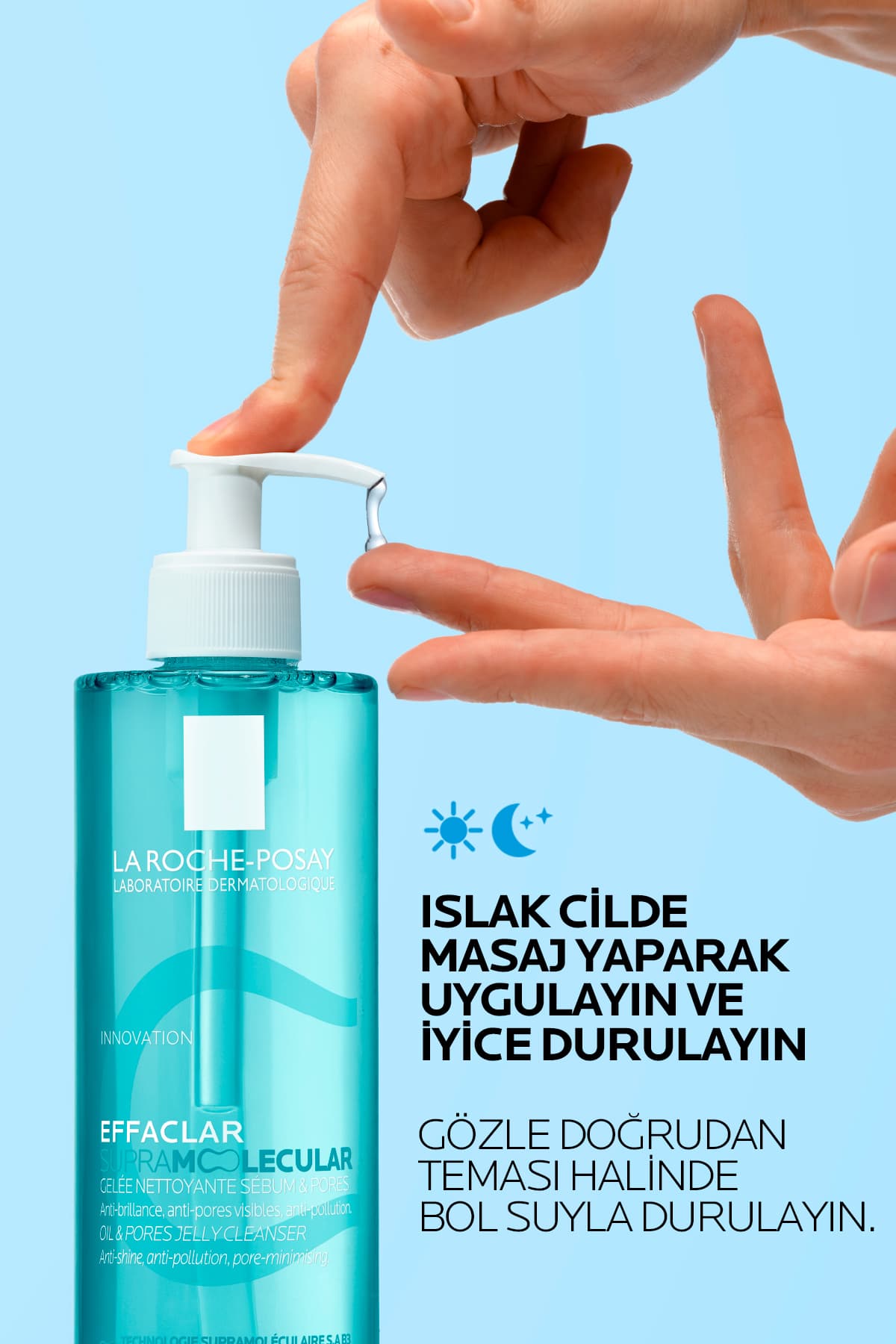 ژل شوینده صورت برای پوست مختلط و چرب La Roche Posay ضد منافذ Effaclar Supramolecular 400 ml ژل شوینده صورت برای پوست مختلط و چرب La Roche Posay ضد منافذ Effaclar Supramolecular 400 ml