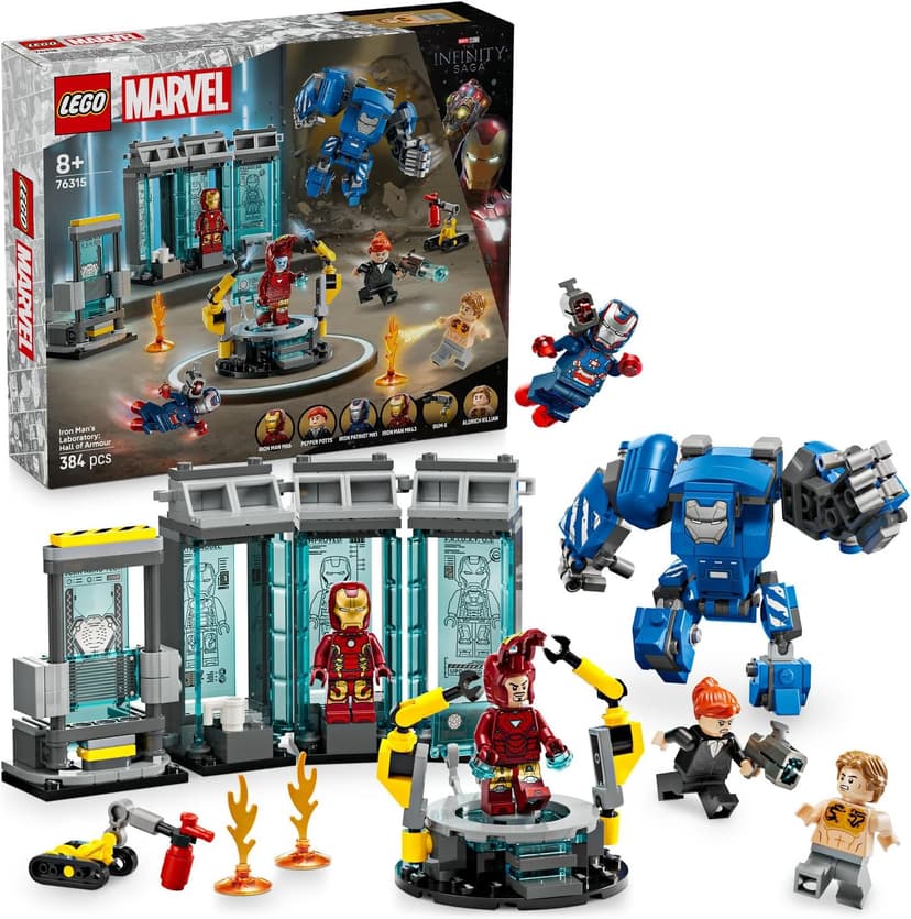 لگو Marvel آزمایشگاه Iron Man سالن زره مدل 76315 لگو Marvel آزمایشگاه Iron Man سالن زره مدل 76315