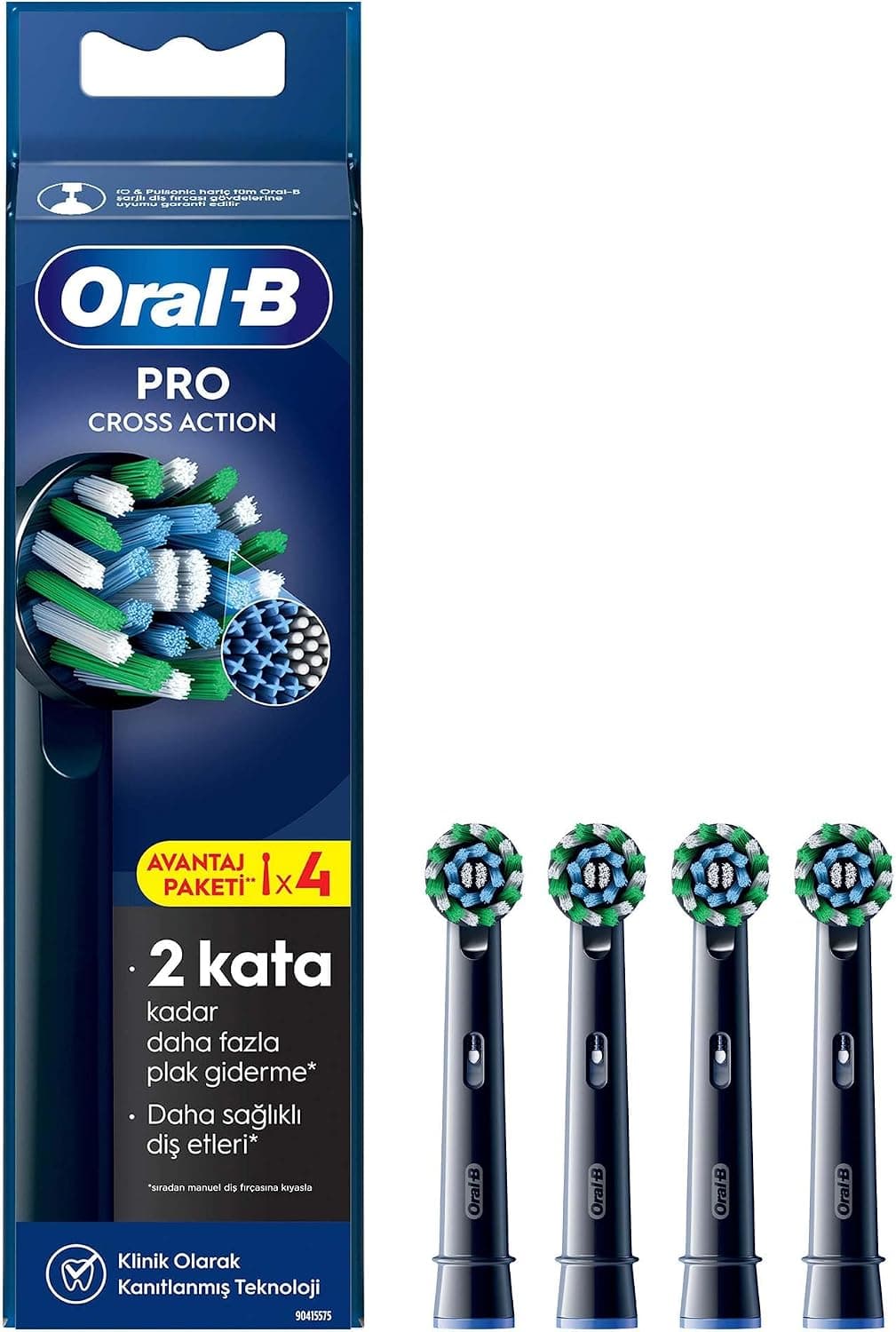 مسواک برقی Oral-B Vitality Pro مشکی برای محافظت و تمیزکردن، بههمراه 4 عدد سری یدک Cross Action X-Filament مشکی مسواک برقی Oral-B Vitality Pro مشکی برای محافظت و تمیزکردن، بههمراه 4 عدد سری یدک Cross Action X-Filament مشکی