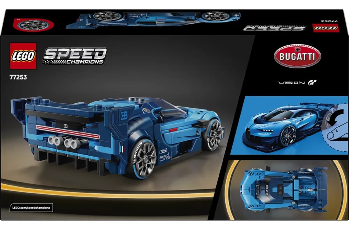 لگو Speed Champions Bugatti Vision Gran Turismo ماشین مناسب 9+ سال مدل 77253، 284 قطعه لگو Speed Champions Bugatti Vision Gran Turismo ماشین مناسب 9+ سال مدل 77253، 284 قطعه