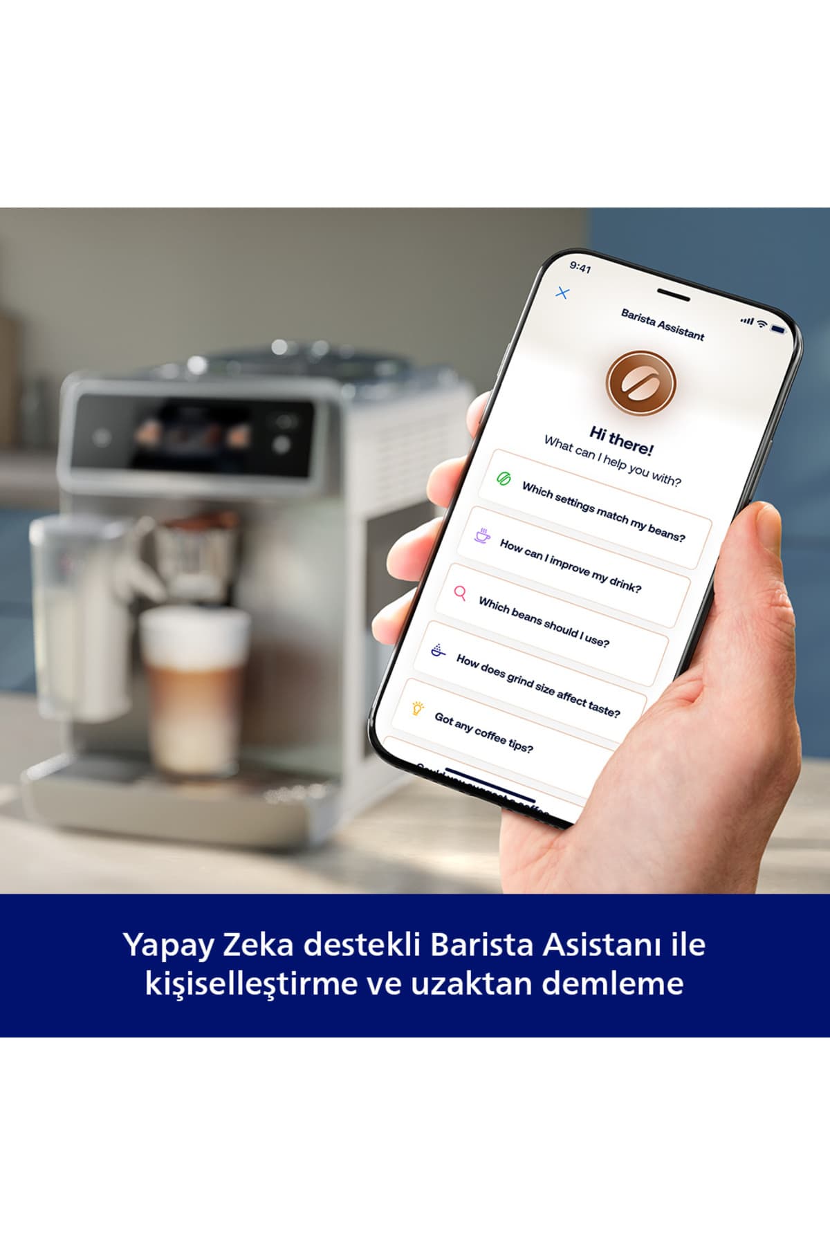 دستگاه قهوهساز Philips سری 8000 Café Aromis با 54 نوشیدنی مختلف مدل EP8757/20 دستگاه قهوهساز Philips سری 8000 Café Aromis با 54 نوشیدنی مختلف مدل EP8757/20