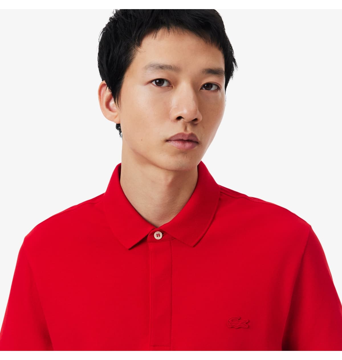پولو مردانه Lacoste فیت معمولی قرمز Paris پولو مردانه Lacoste فیت معمولی قرمز Paris