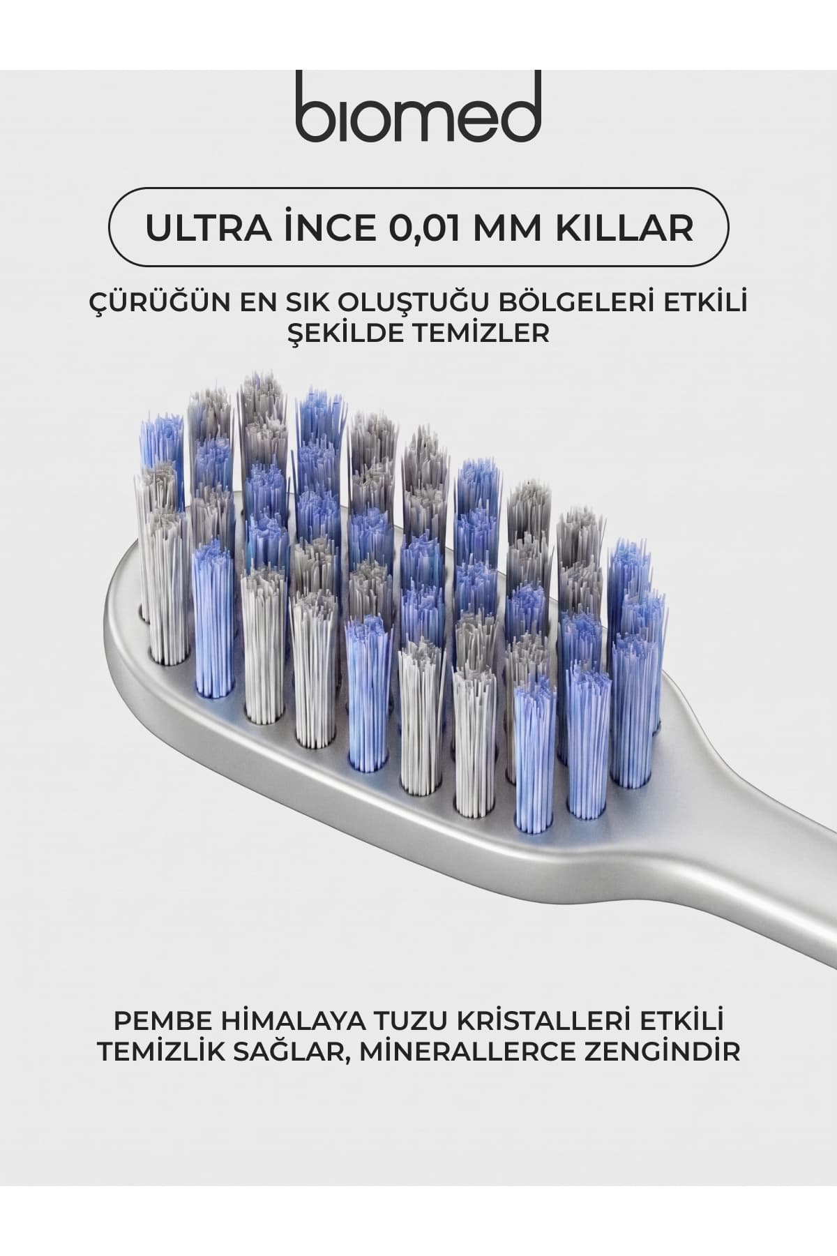 مسواک نرم Biomed با نمک صورتی و پوشش نمک هیمالیا مسواک نرم Biomed با نمک صورتی و پوشش نمک هیمالیا