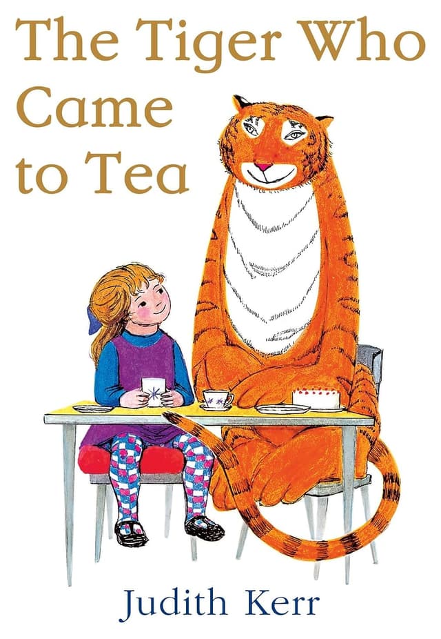 کتاب کودک The Tiger Who Came to Tea اثر Judith Kerr با چاپ انگلیسی کتاب کودک The Tiger Who Came to Tea اثر Judith Kerr با چاپ انگلیسی