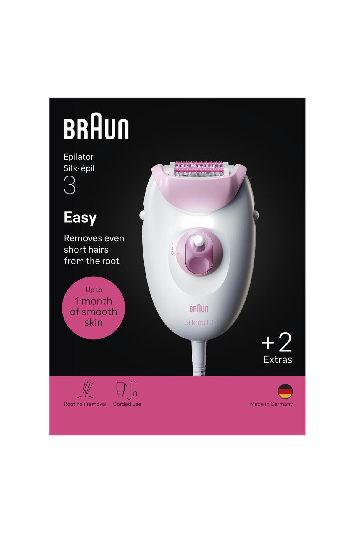 اپیلاتور سیمدار Braun Silk·épil 3 مدل 3-031 اپیلاتور سیمدار Braun Silk·épil 3 مدل 3-031
