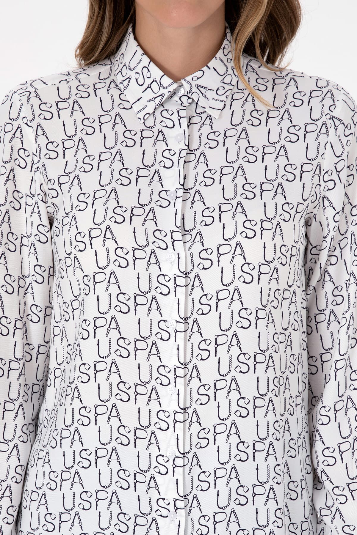 پیراهن زنانه U.S. Polo Assn. آستین بلند سرمهای مدل 50315894-VR033 پیراهن زنانه U.S. Polo Assn. آستین بلند سرمهای مدل 50315894-VR033