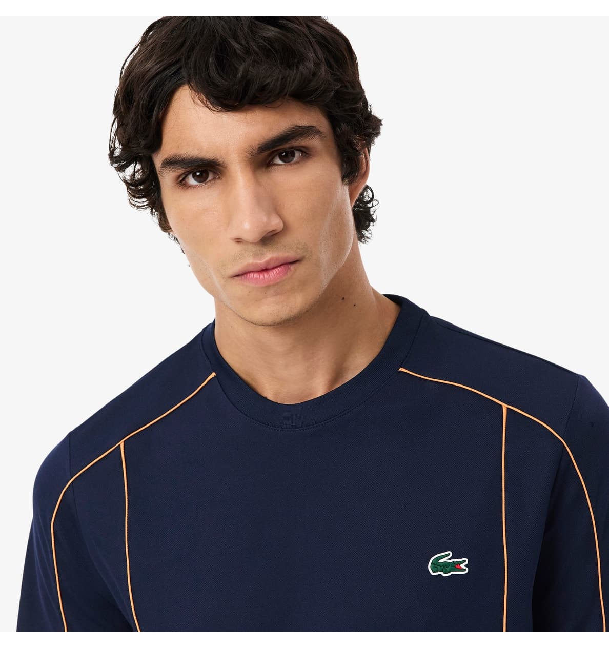 تیشرت مردانه Lacoste SPORT یقه گرد فیت معمولی چاپدار سرمهای تیشرت مردانه Lacoste SPORT یقه گرد فیت معمولی چاپدار سرمهای