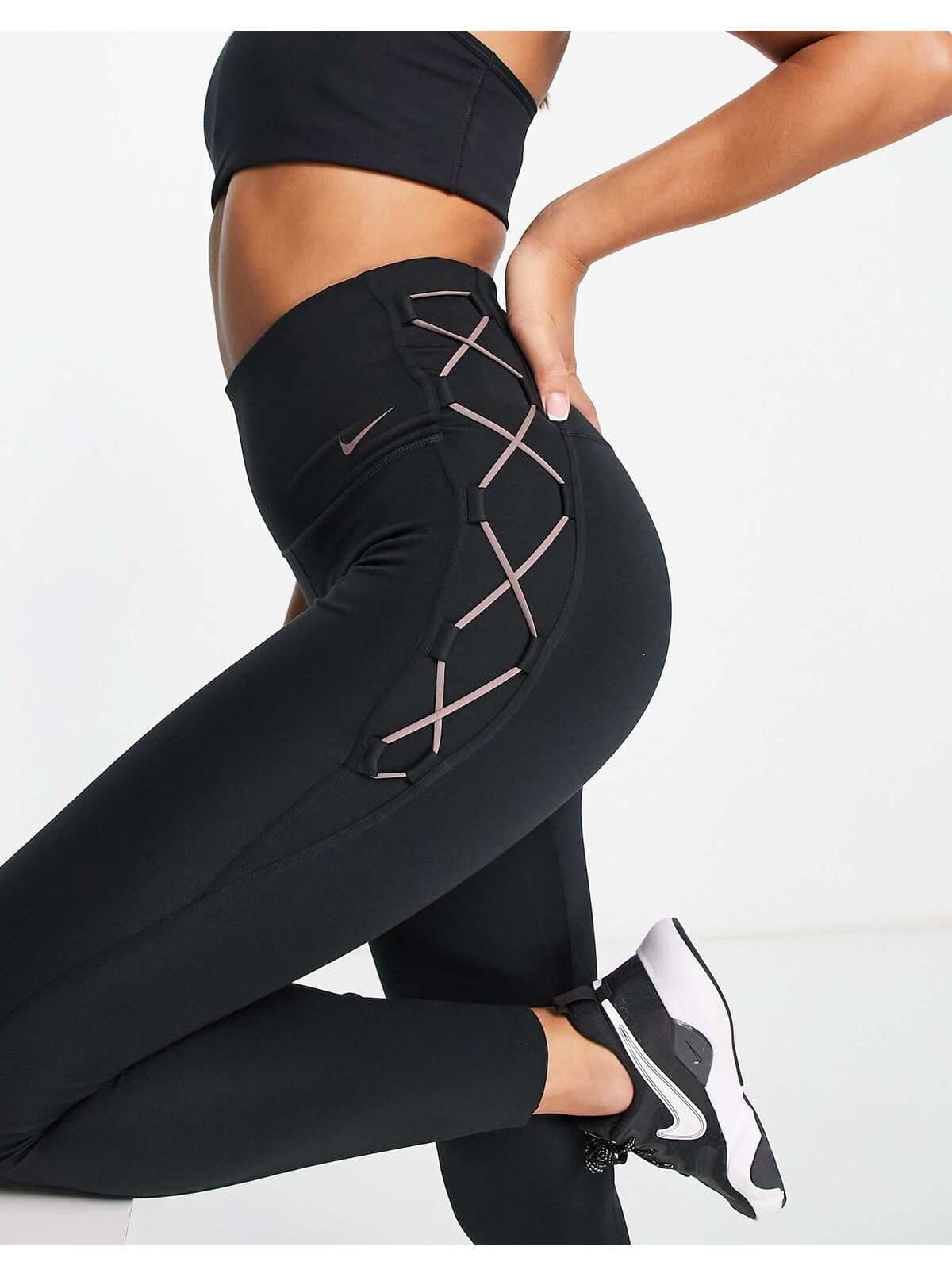 تایت زنانه Nike One کمربلند 7/8 بندی مشکی تایت زنانه Nike One کمربلند 7/8 بندی مشکی