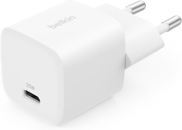 آداپتور شارژ Belkin USB-C 25 W فست شارژ PD 3.0 PPS سفید آداپتور شارژ Belkin USB-C 25 W فست شارژ PD 3.0 PPS سفید