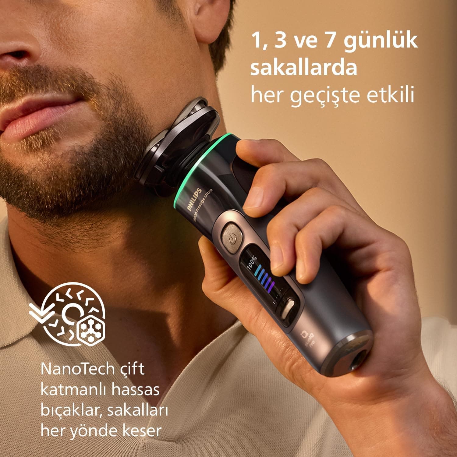 ماشین اصلاح خشک و مرطوب PHILIPS i9000 Ultra Prestige با فناوری SkinIQ Pro و سریهای دقیق 360° مدل XP9402/31 ماشین اصلاح خشک و مرطوب PHILIPS i9000 Ultra Prestige با فناوری SkinIQ Pro و سریهای دقیق 360° مدل XP9402/31