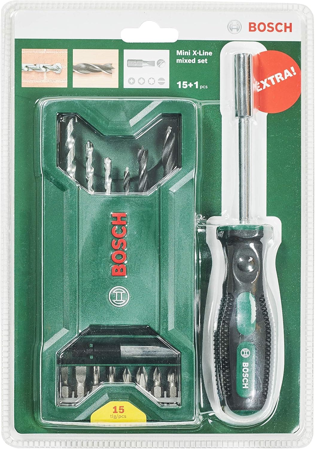 ست نوک پیچگوشتی و مته Bosch سری X-Line 15+1 ست نوک پیچگوشتی و مته Bosch سری X-Line 15+1