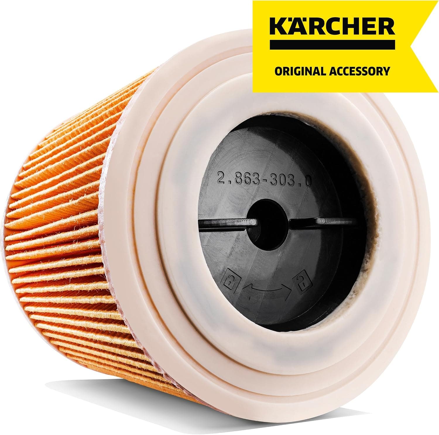 فیلتر کارتریجی KÄRCHER مناسب جاروبرقیهای آب و خاک و شوینده فرش مدل KFI 3310، 1 عدد فیلتر کارتریجی KÄRCHER مناسب جاروبرقیهای آب و خاک و شوینده فرش مدل KFI 3310، 1 عدد