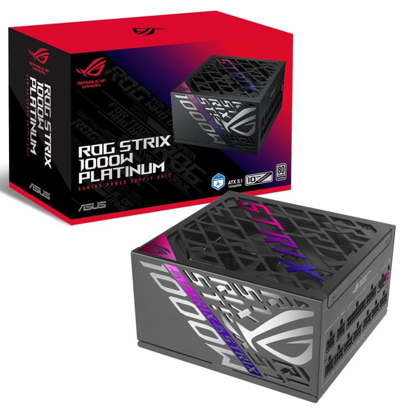 منبع تغذیه گیمینگ ASUS ROG Strix 1000W 80+ Platinum تمام ماژولار مدل 90YE00W1-B0NA00 منبع تغذیه گیمینگ ASUS ROG Strix 1000W 80+ Platinum تمام ماژولار مدل 90YE00W1-B0NA00