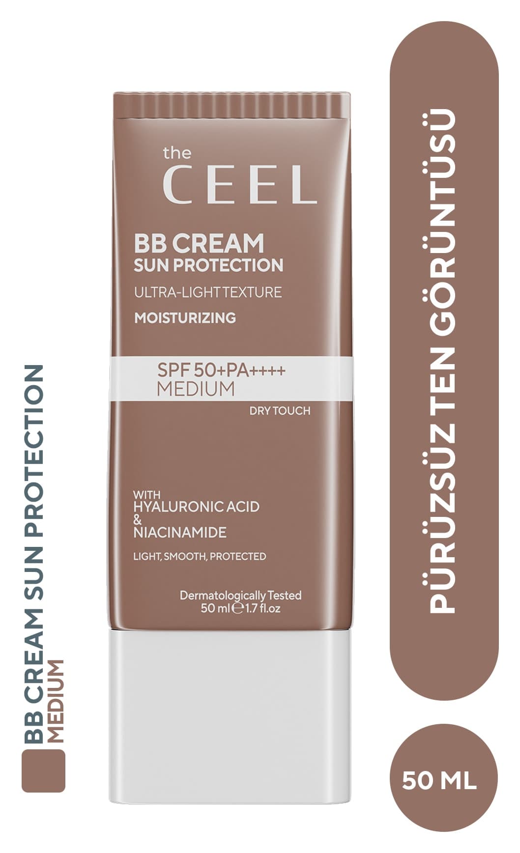 کرم BB The Ceel رنگ متوسط با SPF 50+ PA++++ ضد لک آبرسان 50 ml کرم BB The Ceel رنگ متوسط با SPF 50+ PA++++ ضد لک آبرسان 50 ml