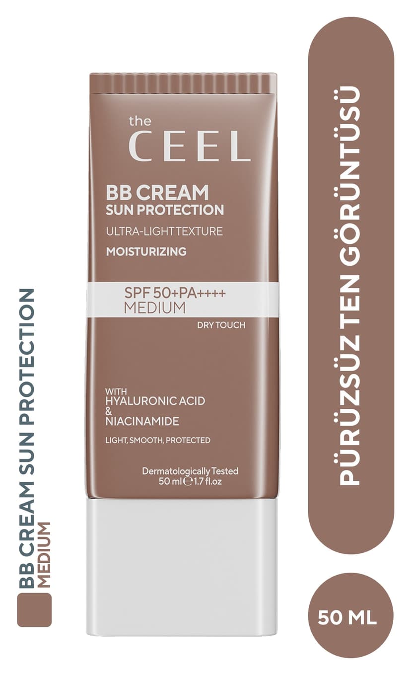 کرم BB The Ceel رنگ متوسط با SPF 50+ PA++++ ضد لک آبرسان 50 ml کرم BB The Ceel رنگ متوسط با SPF 50+ PA++++ ضد لک آبرسان 50 ml
