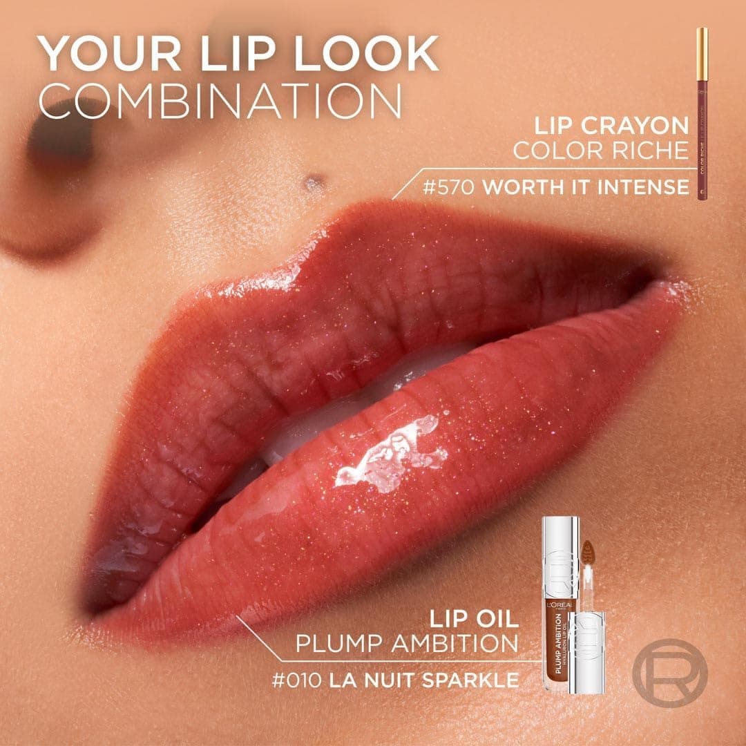 برق لب آبرسان و مرطوبکننده L'Oreal Paris Plump Ambition Hyaluron Lip Oil رنگ 380 Rouge In Love برق لب آبرسان و مرطوبکننده L'Oreal Paris Plump Ambition Hyaluron Lip Oil رنگ 380 Rouge In Love