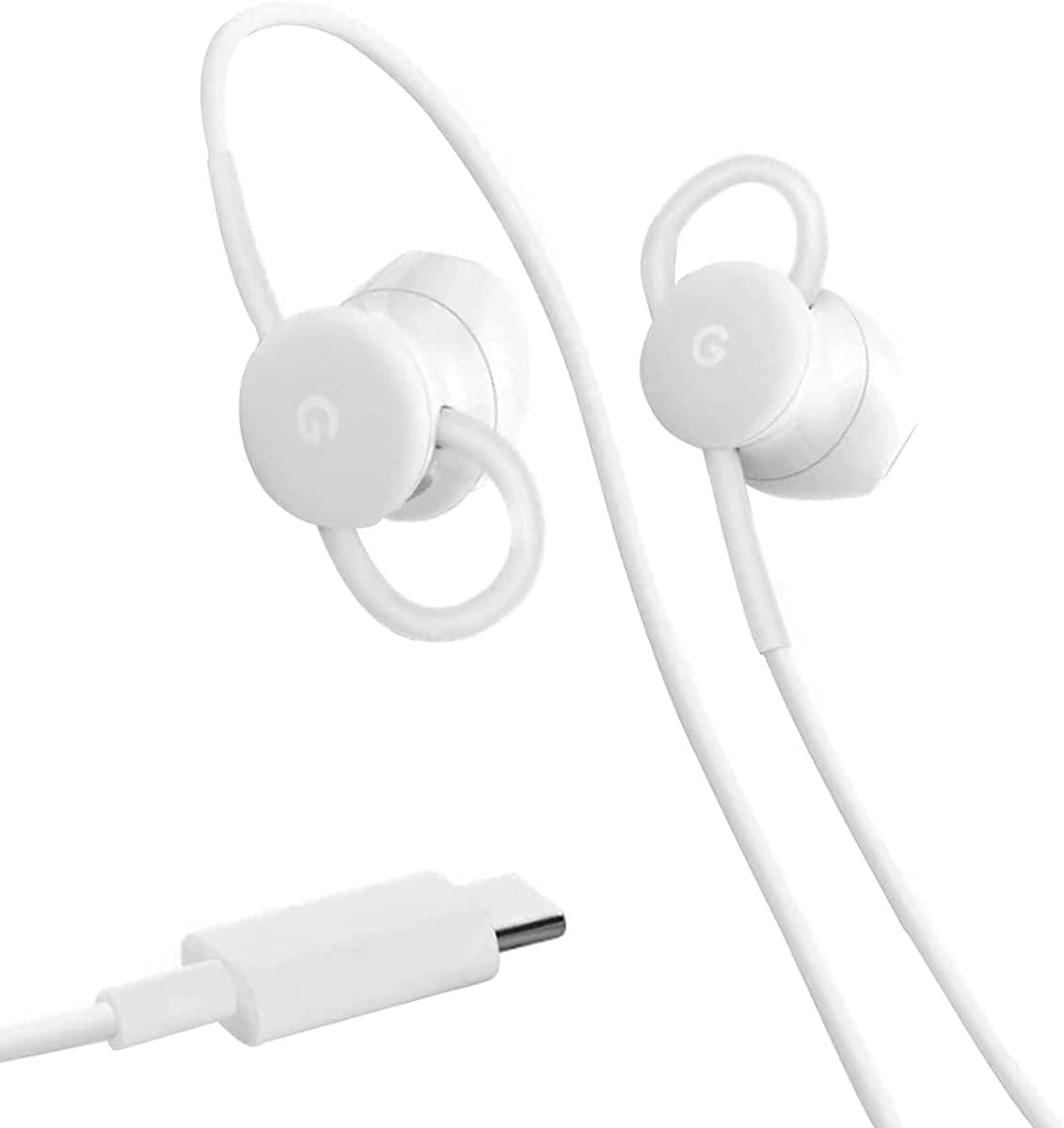 ایرباد سیمی Google USB-C مناسب Pixel دارای میکروفون و کنترل صدا سفید ایرباد سیمی Google USB-C مناسب Pixel دارای میکروفون و کنترل صدا سفید