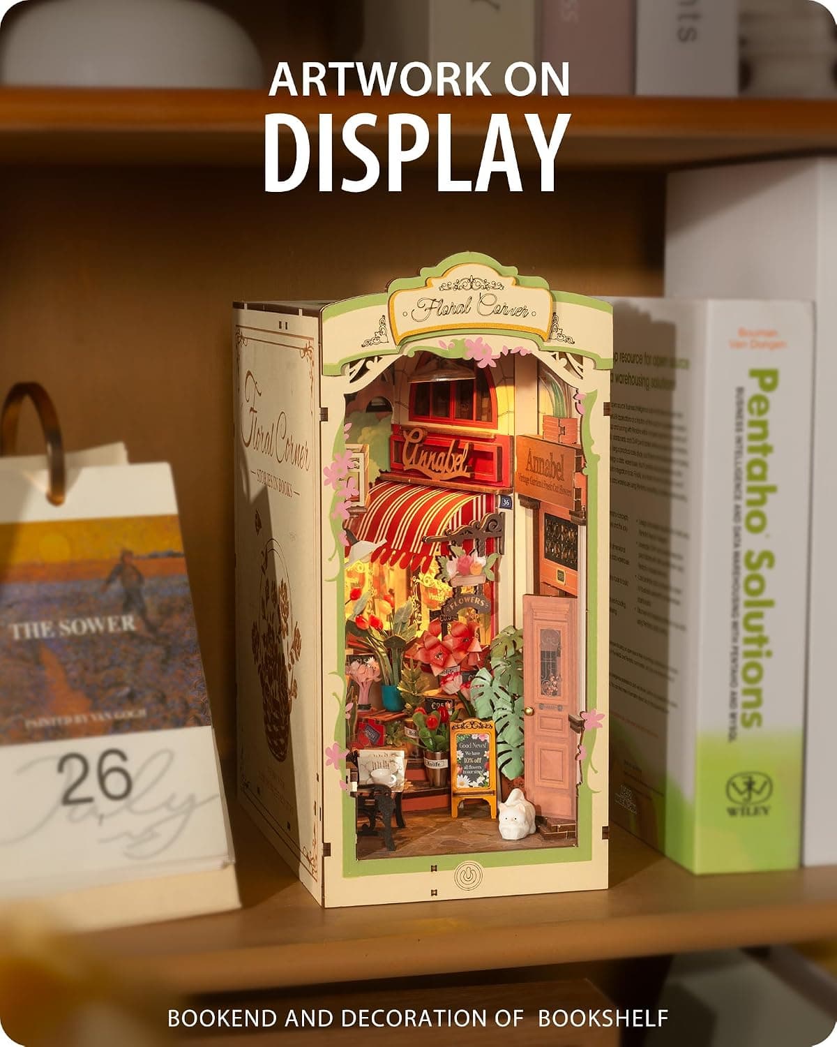 کیت ساخت بوکنوک سهبعدی نوجوانان و بزرگسالان Wowood مدل Floral Corner کیت ساخت بوکنوک سهبعدی نوجوانان و بزرگسالان Wowood مدل Floral Corner