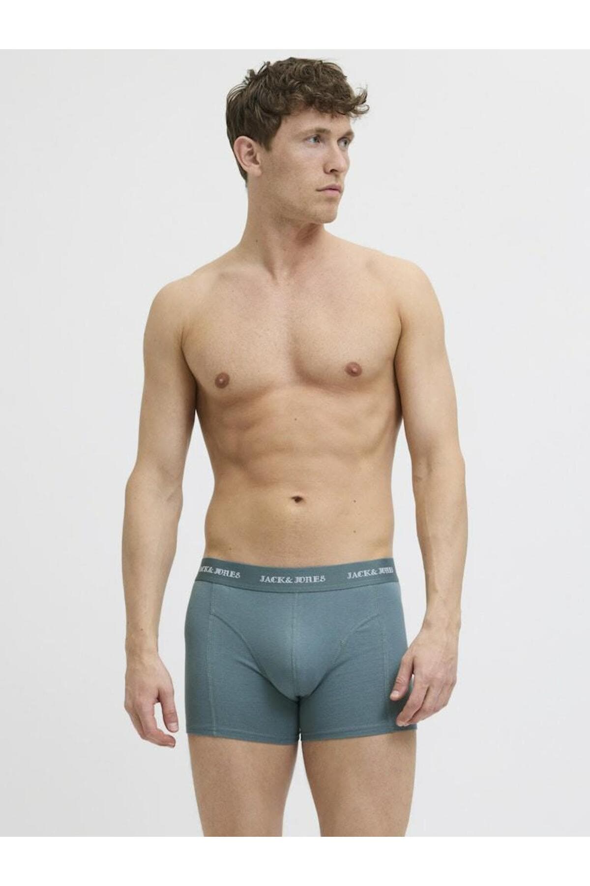 باکسر مردانه Jack & Jones پک 3 تایی Mıles Solıd مدل 12281994 باکسر مردانه Jack & Jones پک 3 تایی Mıles Solıd مدل 12281994