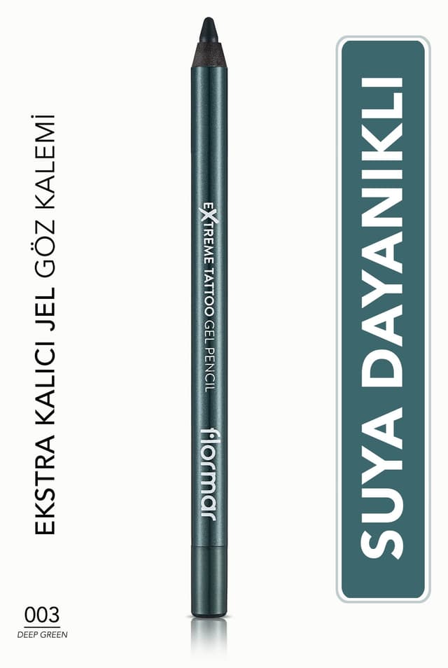 مداد چشم ژلی Flormar مات و بادوام مدل Extreme Tattoo Gel Pencil - 003 Deep Green مداد چشم ژلی Flormar مات و بادوام مدل Extreme Tattoo Gel Pencil - 003 Deep Green