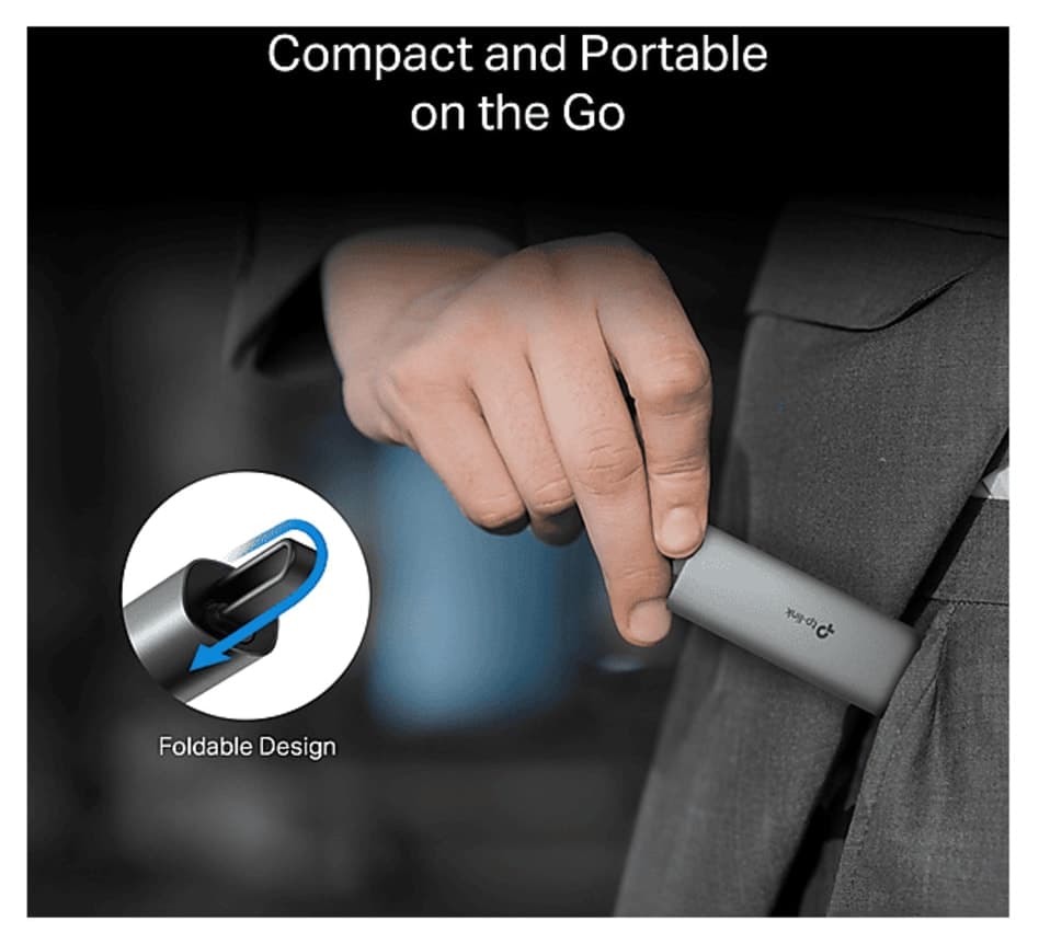 آداپتور 2.5G Ethernet با USB-C برند Tp-Link آلومینیومی تاشو مدل UE302C آداپتور 2.5G Ethernet با USB-C برند Tp-Link آلومینیومی تاشو مدل UE302C