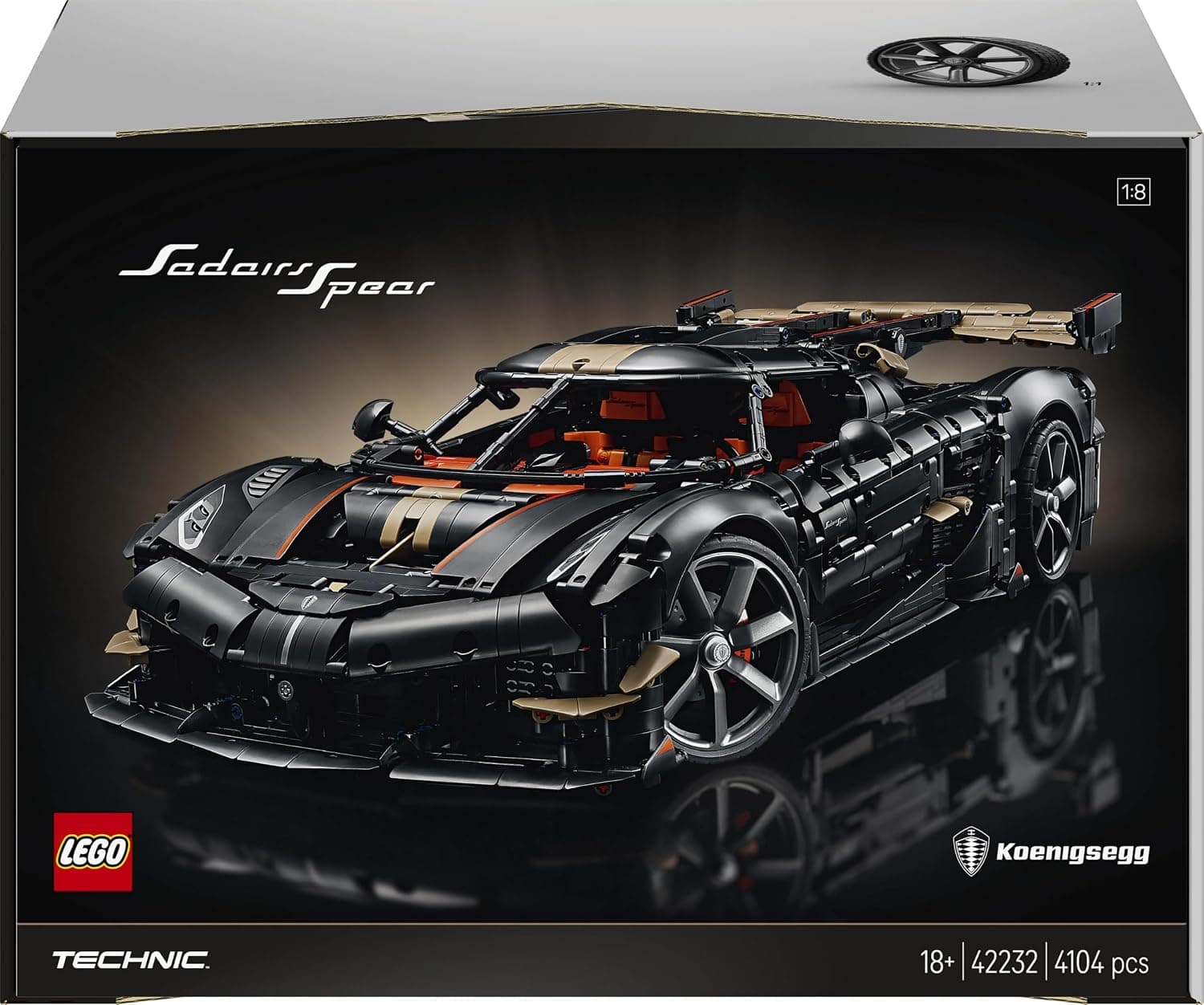 لگو 42232 Technic Koenigsegg Sadair's Spear بزرگسالان 4104 قطعه لگو 42232 Technic Koenigsegg Sadair's Spear بزرگسالان 4104 قطعه