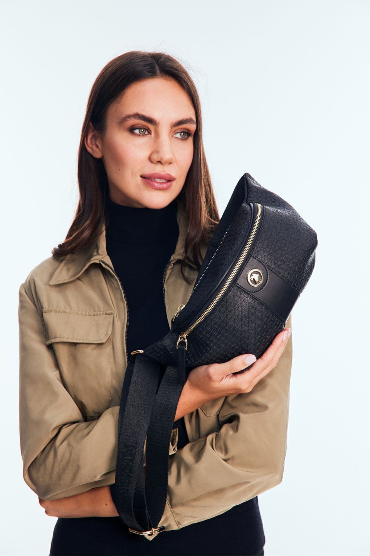 کیف کمری زنانه U.S. Polo Assn. مشکی مدل Us3071 کیف کمری زنانه U.S. Polo Assn. مشکی مدل Us3071