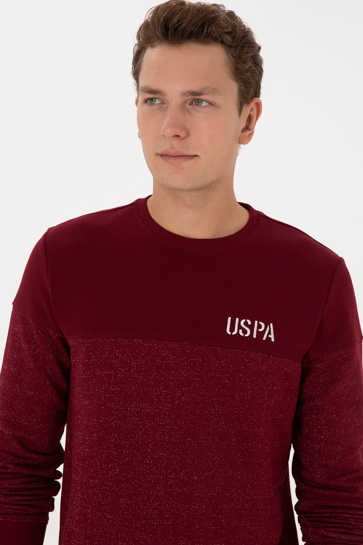 سوئیشرت مردانه U.S. Polo Assn. فیت معمولی یقه گرد زرشکی مدل 50316380-VR014 سوئیشرت مردانه U.S. Polo Assn. فیت معمولی یقه گرد زرشکی مدل 50316380-VR014