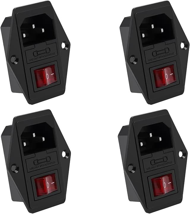 ماژول ورودی برق YIXISI برای پرینتر سه بعدی، IEC320 C14، 3 in 1 با کلید، فیوز 10A و چراغ 4Pcs ماژول ورودی برق YIXISI برای پرینتر سه بعدی، IEC320 C14، 3 in 1 با کلید، فیوز 10A و چراغ 4Pcs