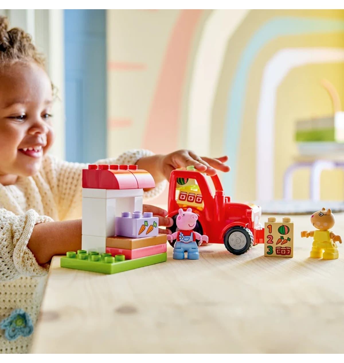 لگو DUPLO Peppa Pig تراکتور و بازار مدل 10468 لگو DUPLO Peppa Pig تراکتور و بازار مدل 10468
