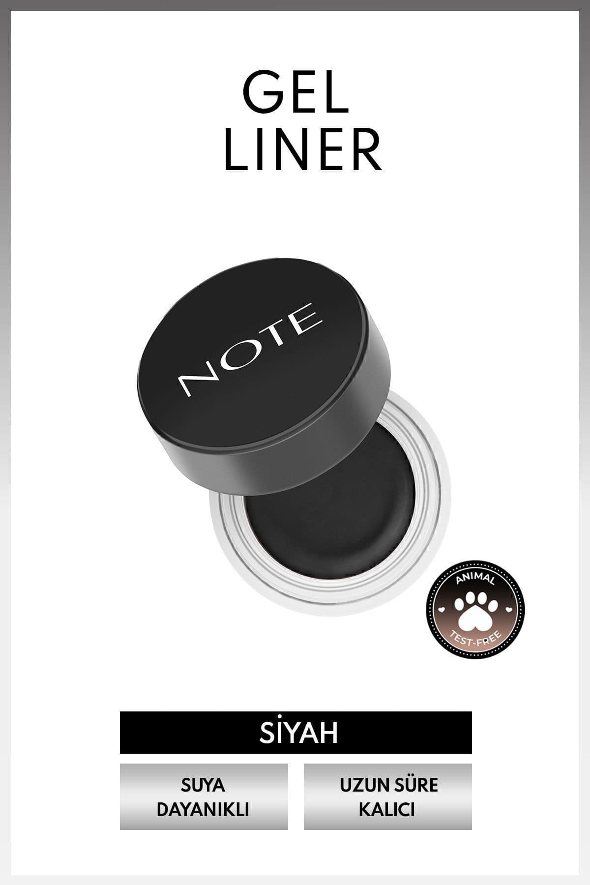 خط چشم ژلی Note Cosmetics مات ضد آب ماندگار مشکی خط چشم ژلی Note Cosmetics مات ضد آب ماندگار مشکی