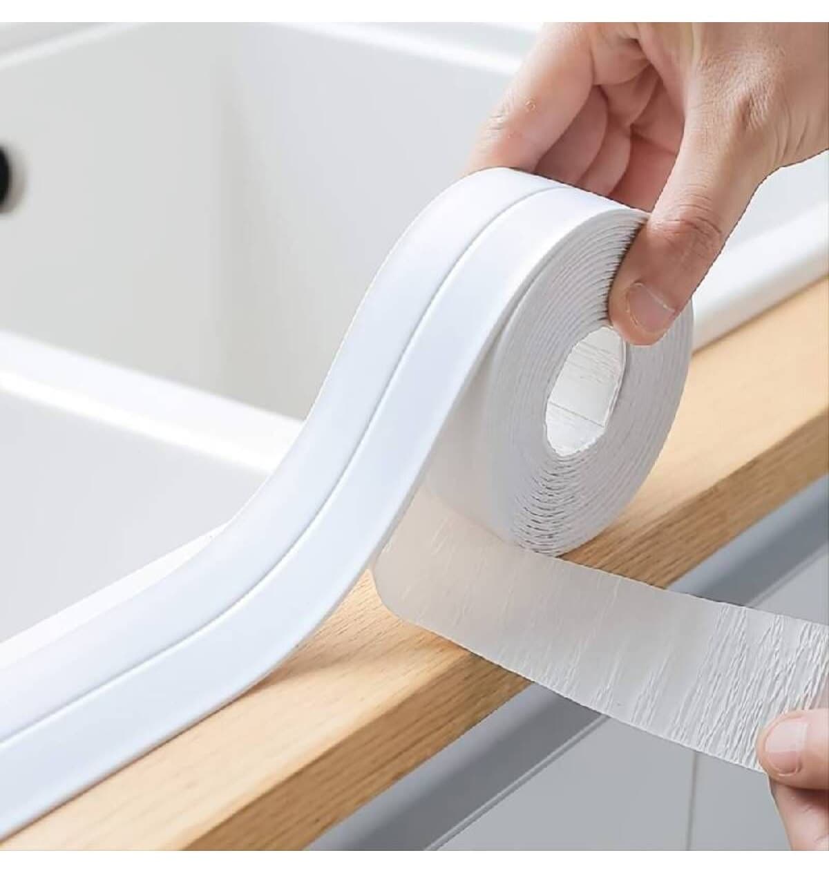 نوار آببندی Granvex سفید برای لبه وان و کابین دوش نوار آببندی Granvex سفید برای لبه وان و کابین دوش