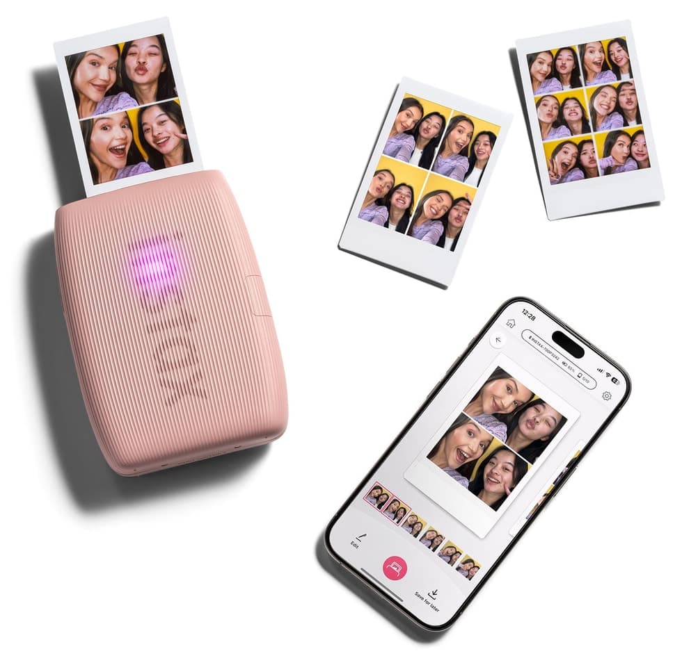 پرینتر موبایل Fujifilm Instax Mini Link 3 صورتی کیف سفید و 20 فیلم Mini پرینتر موبایل Fujifilm Instax Mini Link 3 صورتی کیف سفید و 20 فیلم Mini