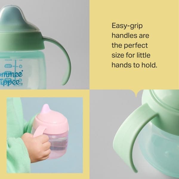 لیوان آموزشی نوزاد Tommee Tippee INTELLIVALVE ضد نشتی و BACSHIELD ۱۹۰ میلیلیتری سبز لیوان آموزشی نوزاد Tommee Tippee INTELLIVALVE ضد نشتی و BACSHIELD ۱۹۰ میلیلیتری سبز