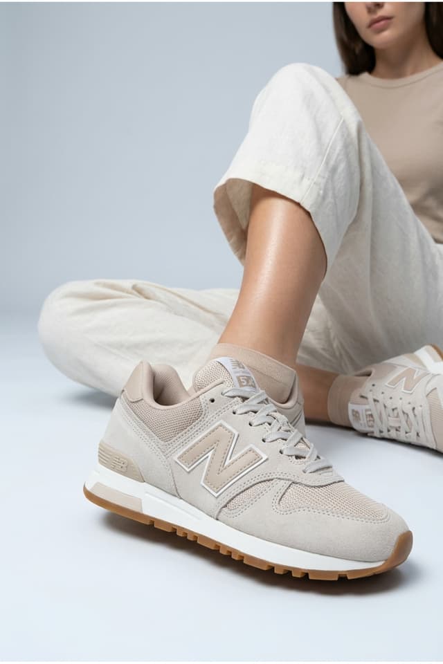 کفش ورزشی یونیسکس New Balance لایف استایل بژ مدل WL565BVG کفش ورزشی یونیسکس New Balance لایف استایل بژ مدل WL565BVG