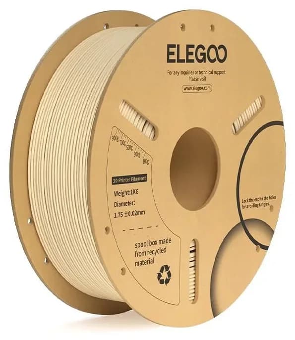 فیلامنت پرینتر سه بعدی ELEGOO PLA+ رنگ بژ فیلامنت پرینتر سه بعدی ELEGOO PLA+ رنگ بژ