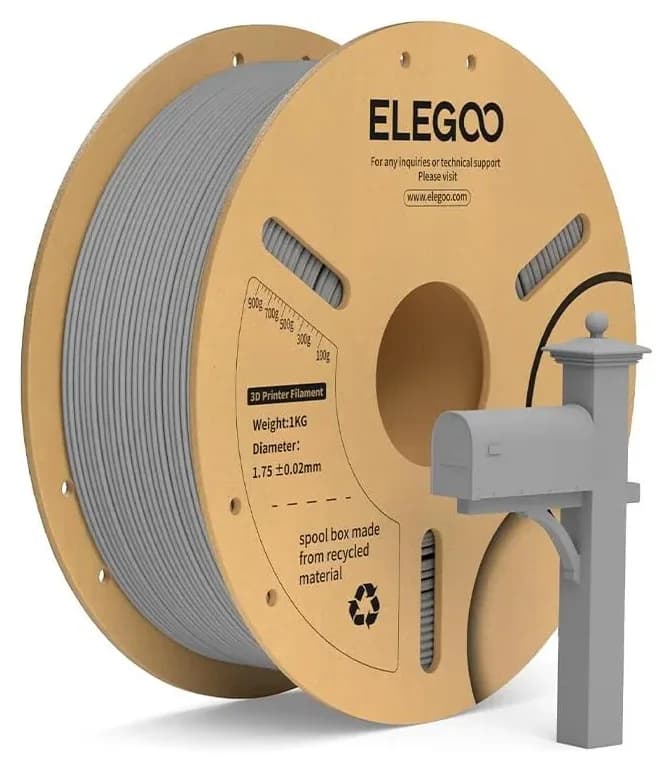 فیلامنت پرینتر سه بعدی ELEGOO خاکستری PLA+ فیلامنت پرینتر سه بعدی ELEGOO خاکستری PLA+