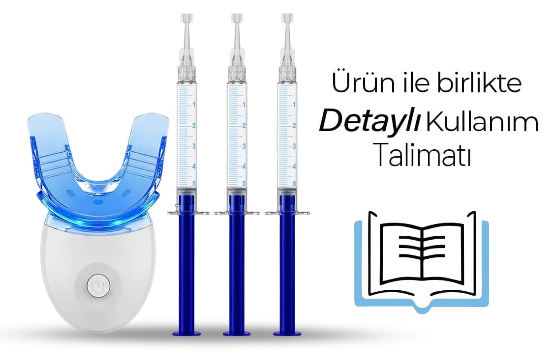 ست سفیدکننده دندان smileshop با 5 LED ست سفیدکننده دندان smileshop با 5 LED
