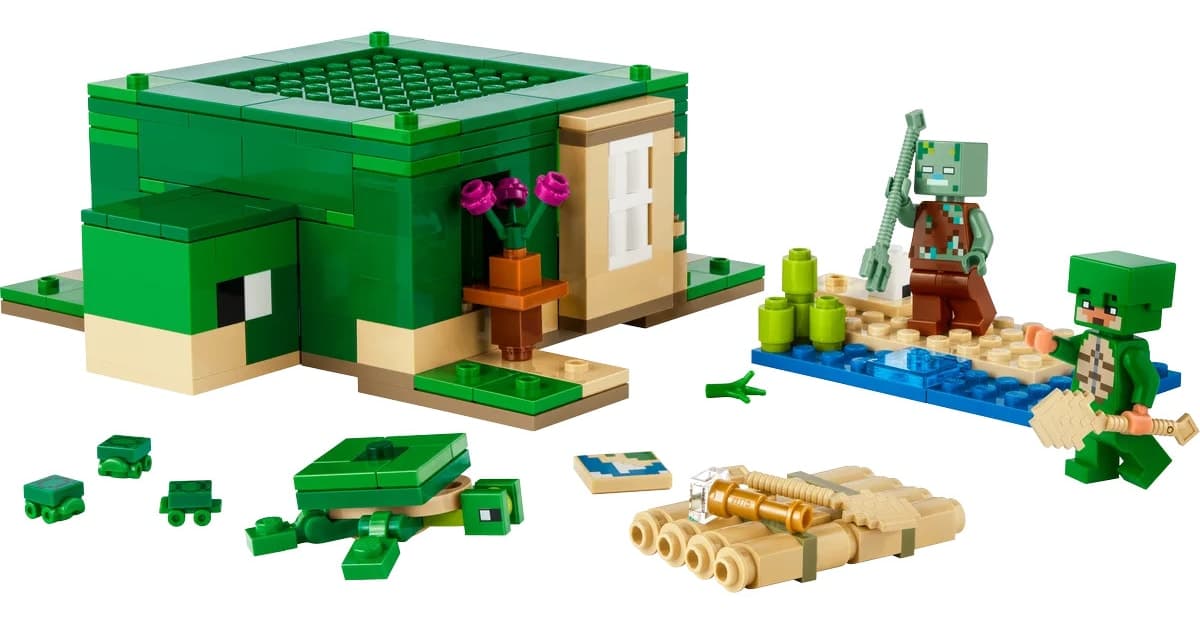 لگو Minecraft خانه ساحلی لاکپشت مدل 21254 234P لگو Minecraft خانه ساحلی لاکپشت مدل 21254 234P