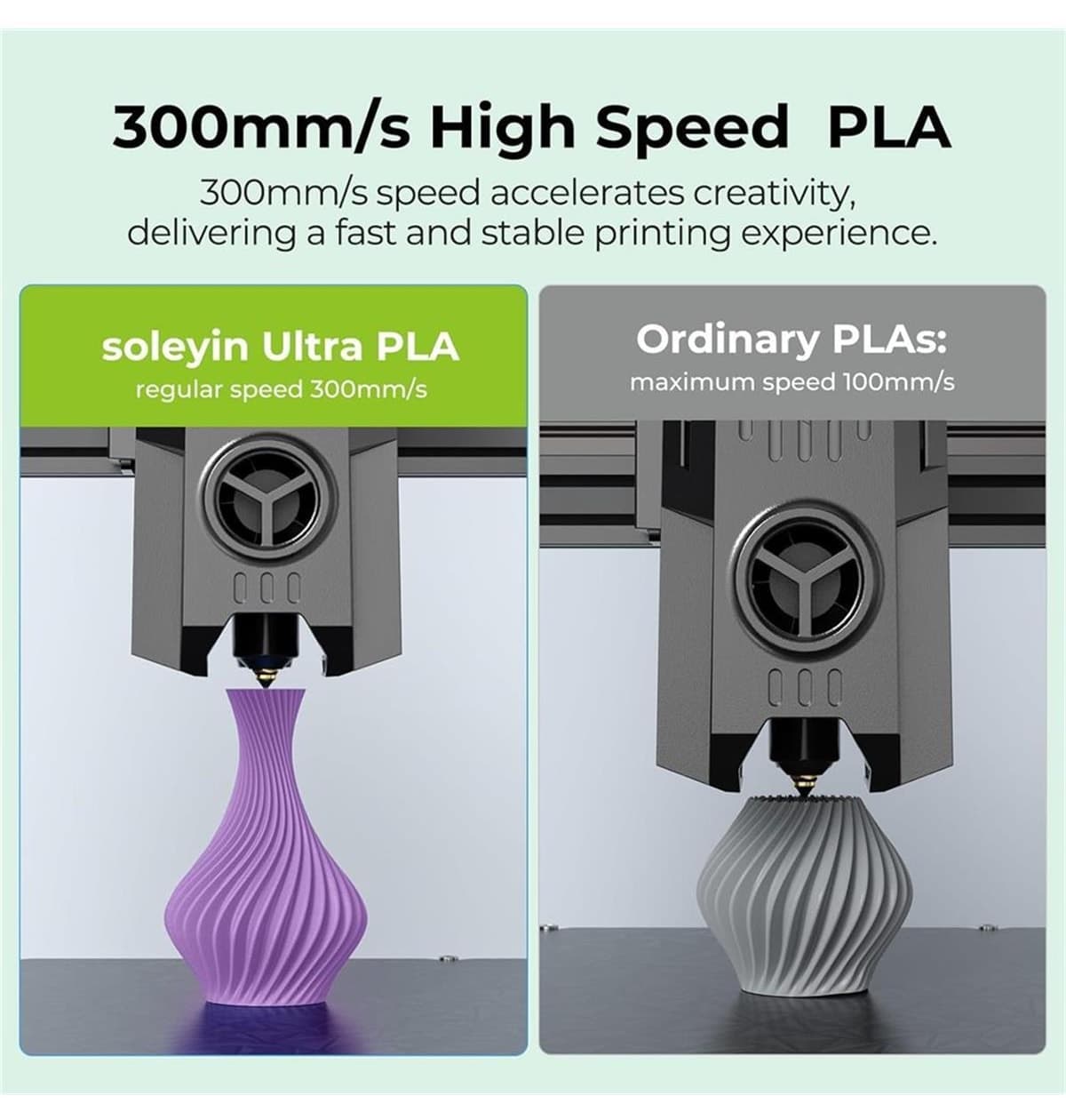 فیلامنت Creality Soleyin Ultra PLA مات مشکی 1.75mm 1kg فیلامنت Creality Soleyin Ultra PLA مات مشکی 1.75mm 1kg
