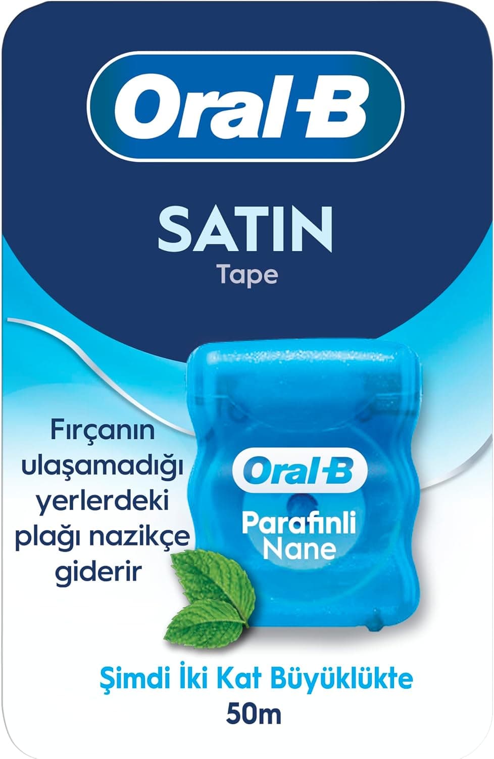 نخ دندان مومی Oral-B Satin Tape با رایحه نعناع 50m نخ دندان مومی Oral-B Satin Tape با رایحه نعناع 50m