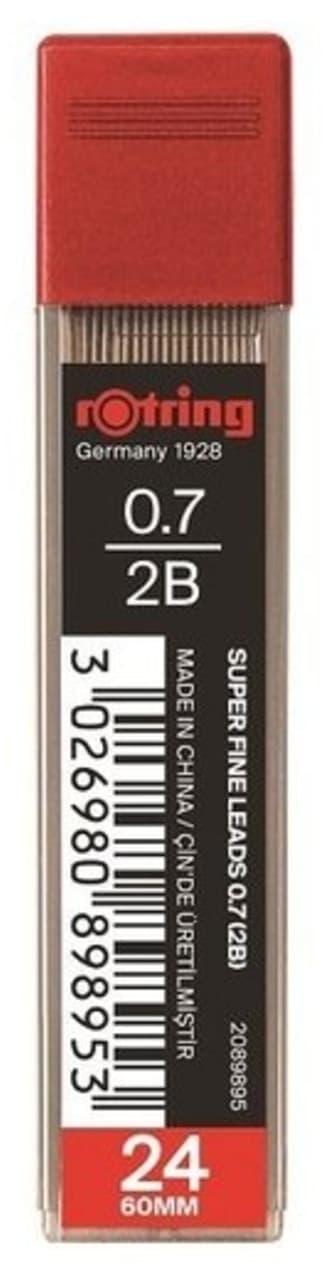 مغز مدادنوکی Rotring Super Plimer 0,7mm 2B مغز مدادنوکی Rotring Super Plimer 0,7mm 2B