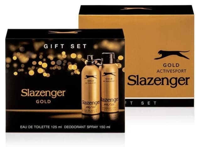 ست عطر و دئودورانت مردانه Slazenger Active Sport Gold 125 Ml + 150 Ml ست عطر و دئودورانت مردانه Slazenger Active Sport Gold 125 Ml + 150 Ml