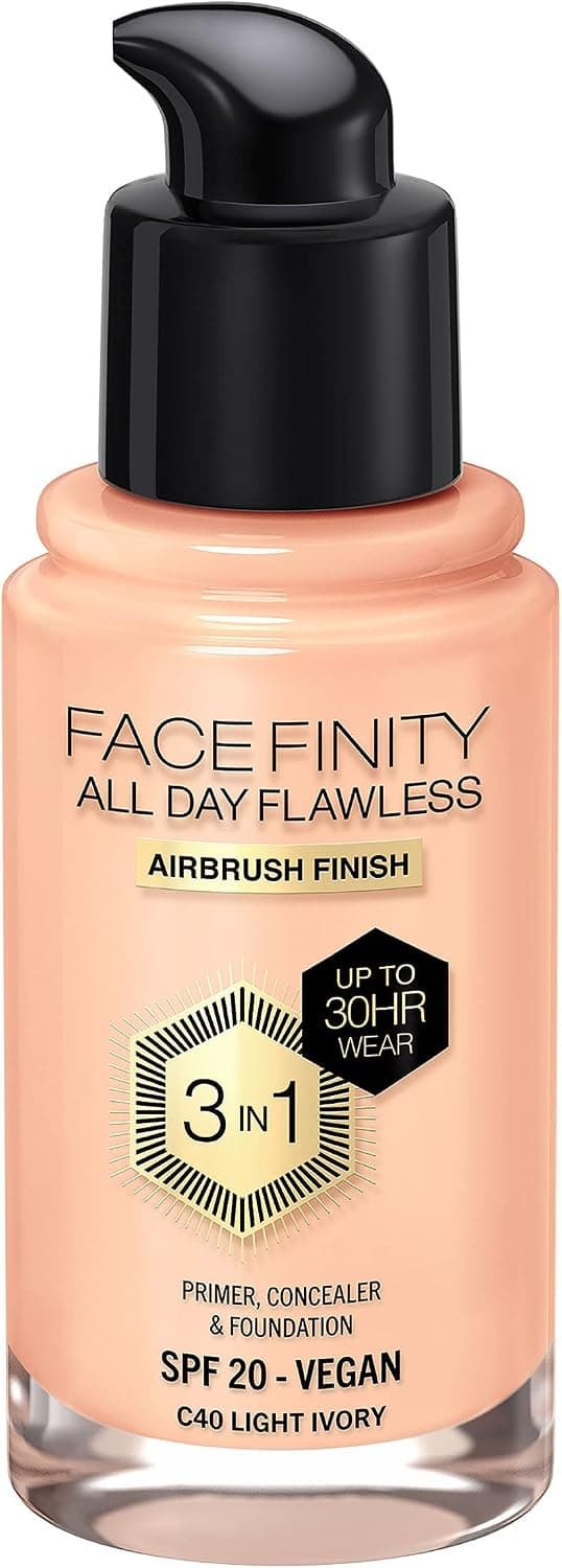 کرمپودر Max Factor Facefinity All Day Flawless C40 آیوری روشن 30ml کرمپودر Max Factor Facefinity All Day Flawless C40 آیوری روشن 30ml
