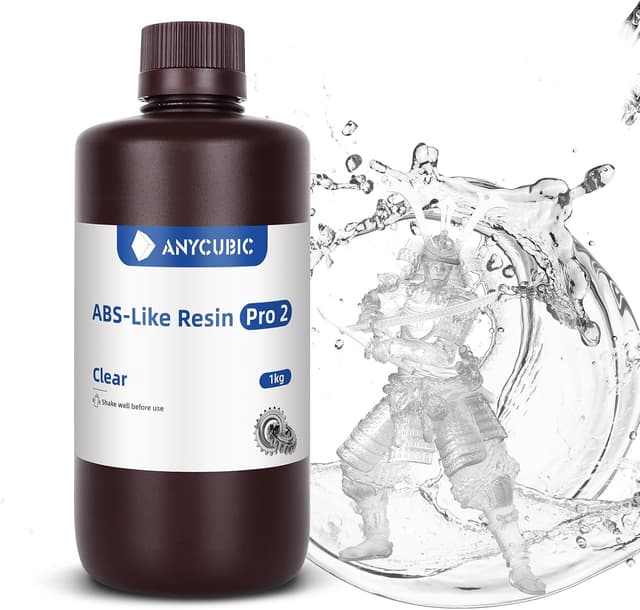 رزین پرینتر سه بعدی ANYCUBIC شبیه ABS 405nm UV 8K شفاف 1kg رزین پرینتر سه بعدی ANYCUBIC شبیه ABS 405nm UV 8K شفاف 1kg