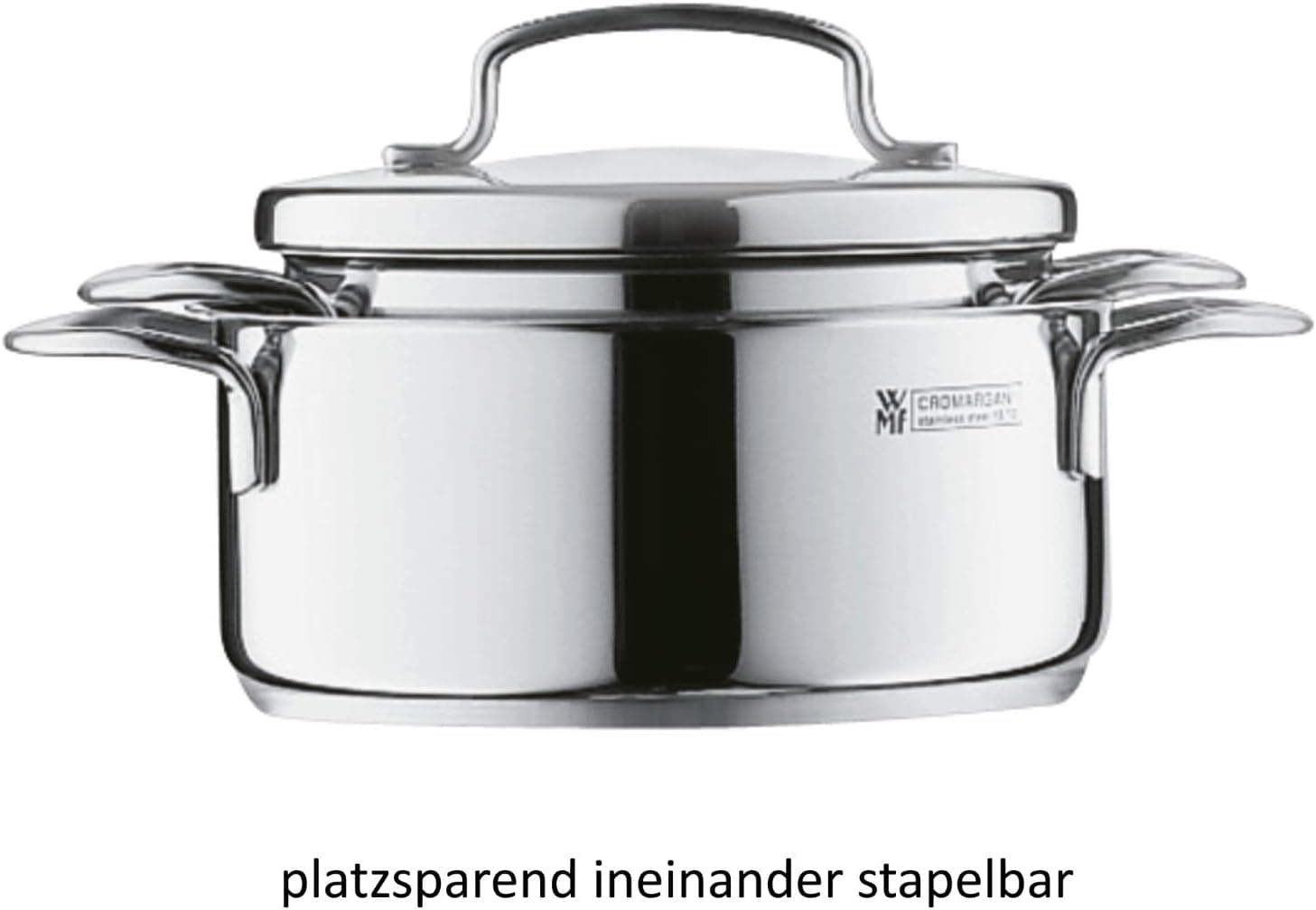 قابلمه کوچک WMF دربدار 14 cm 0.9 L Cromargan استیل ضدزنگ مناسب اجاق القایی قابلمه کوچک WMF دربدار 14 cm 0.9 L Cromargan استیل ضدزنگ مناسب اجاق القایی
