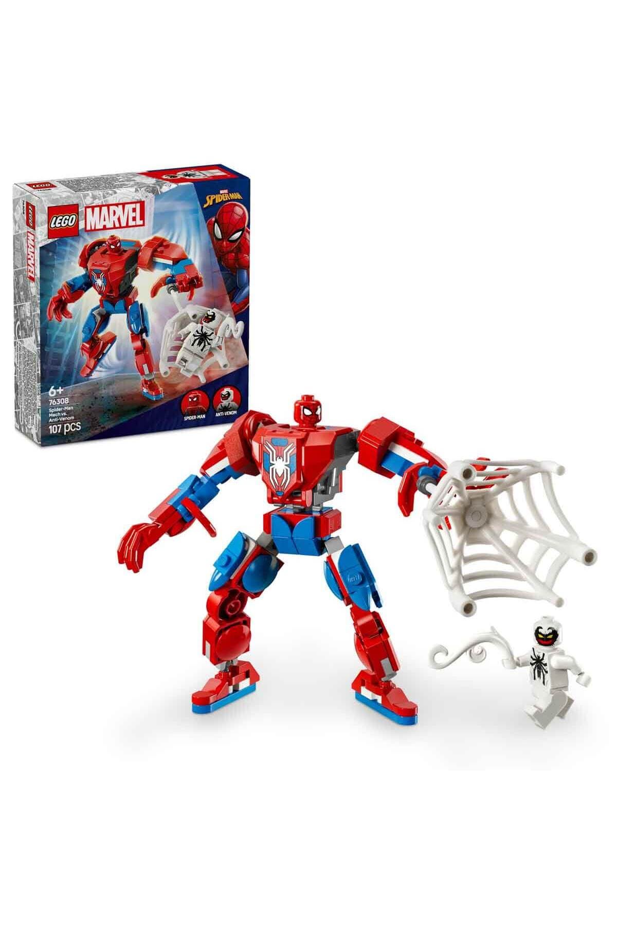 لگو Marvel ساختنی ربات مرد عنکبوتی مناسب ۶ سال به بالا در برابر Anti-Venom مدل 76308 لگو Marvel ساختنی ربات مرد عنکبوتی مناسب ۶ سال به بالا در برابر Anti-Venom مدل 76308