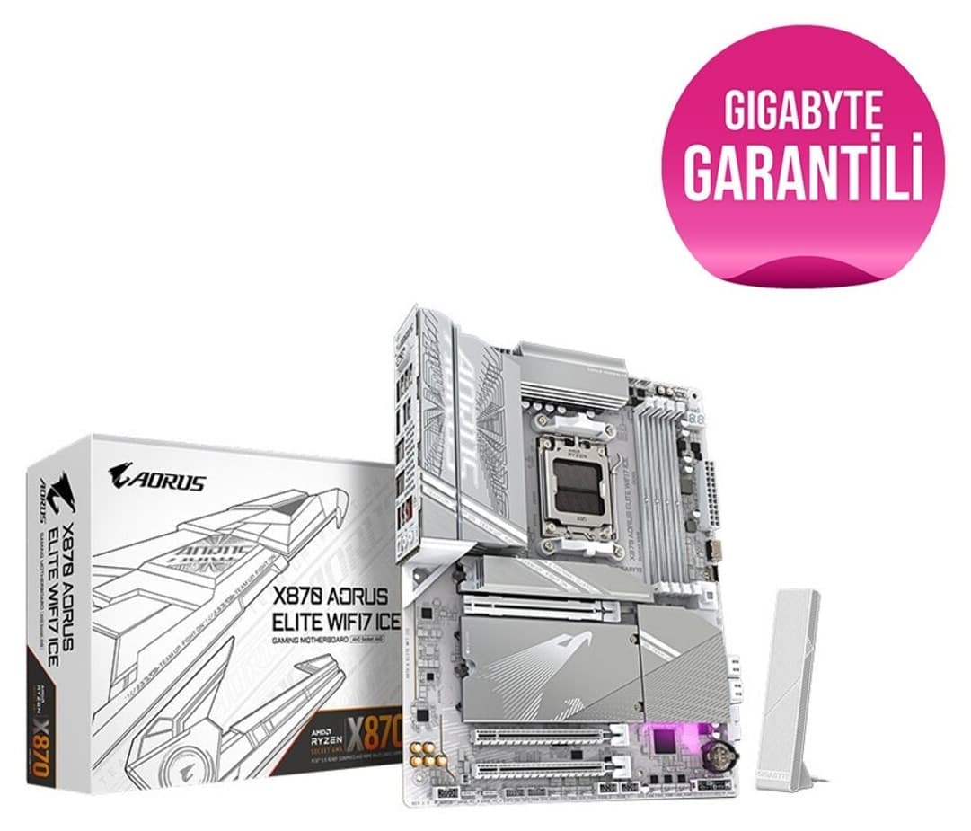 مادربرد Gigabyte ATX سوکت AM5 مدل X870 AORUS ELITE WIFI7 ICE مادربرد Gigabyte ATX سوکت AM5 مدل X870 AORUS ELITE WIFI7 ICE