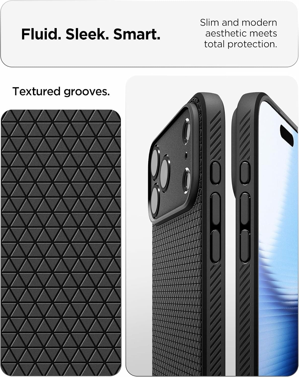 قاب سازگار با iPhone 18 Pro Max و 17 Pro Max Spigen Liquid Air مشکی مات مدل ACS09888 قاب سازگار با iPhone 18 Pro Max و 17 Pro Max Spigen Liquid Air مشکی مات مدل ACS09888